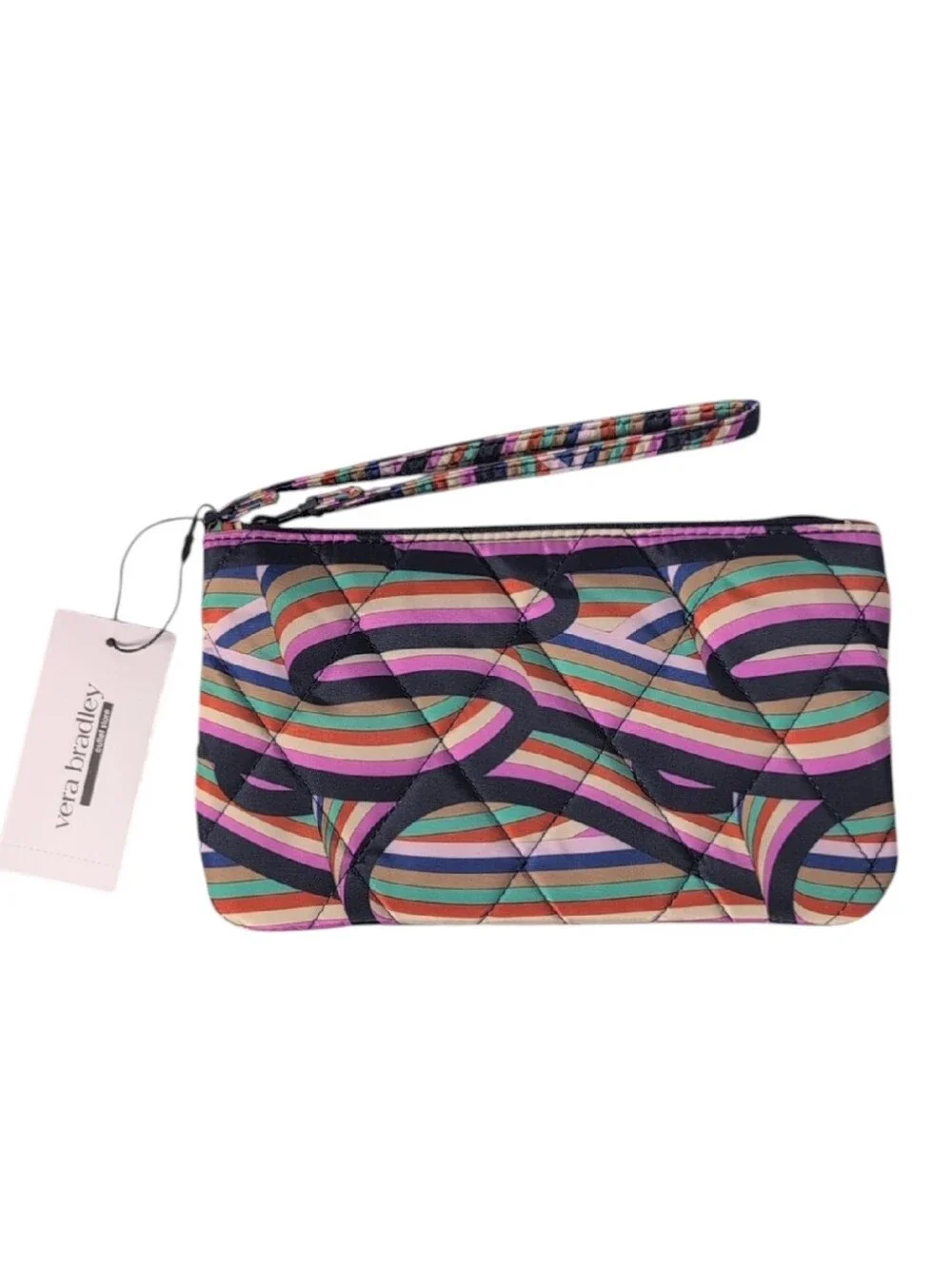 Vera Bradley Outlet Essential Wristlet in Retro Ribbons Ultralight